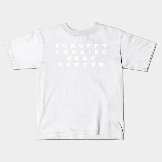 Who's Scruffy Lookin'? Kids T-Shirt by JurassicArt